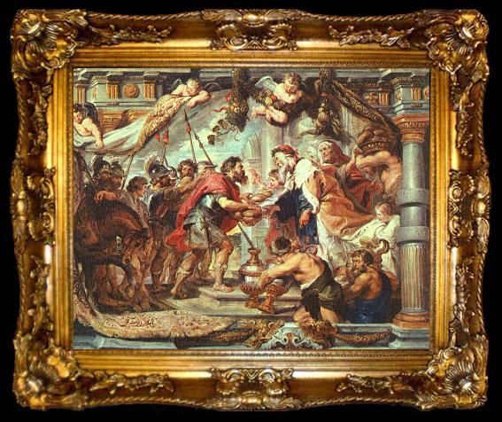 framed  RUBENS, Pieter Pauwel The Meeting of Abraham and Melchizedek fa, ta009-2